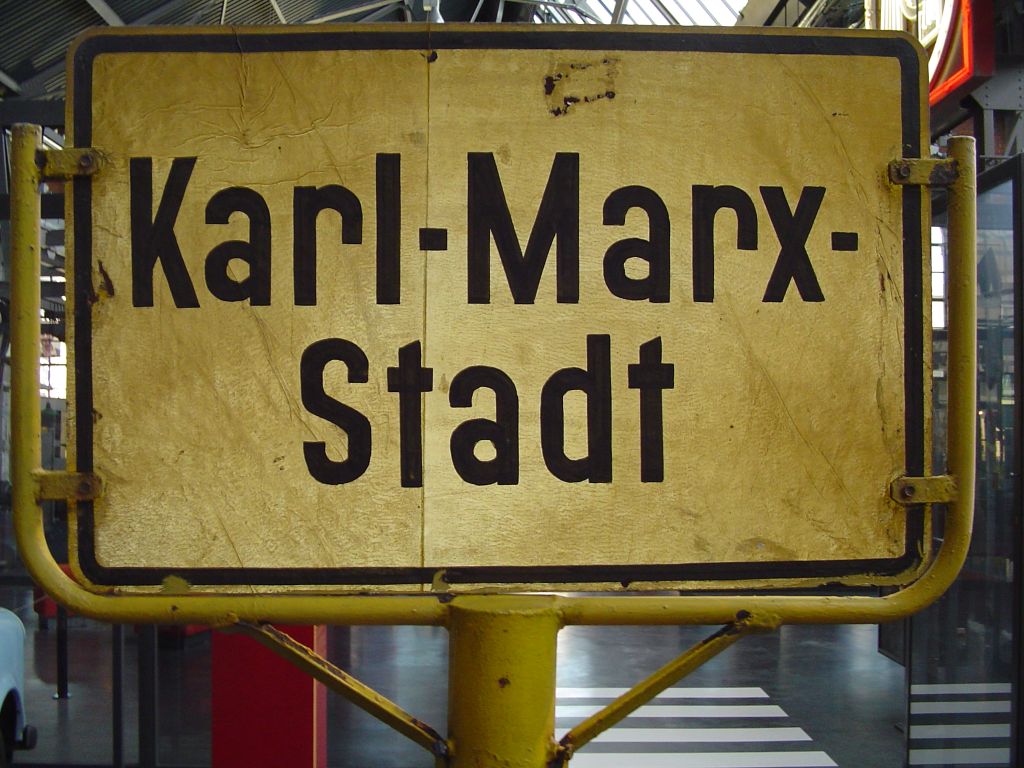 Karl-Marx-Stadt-Schild